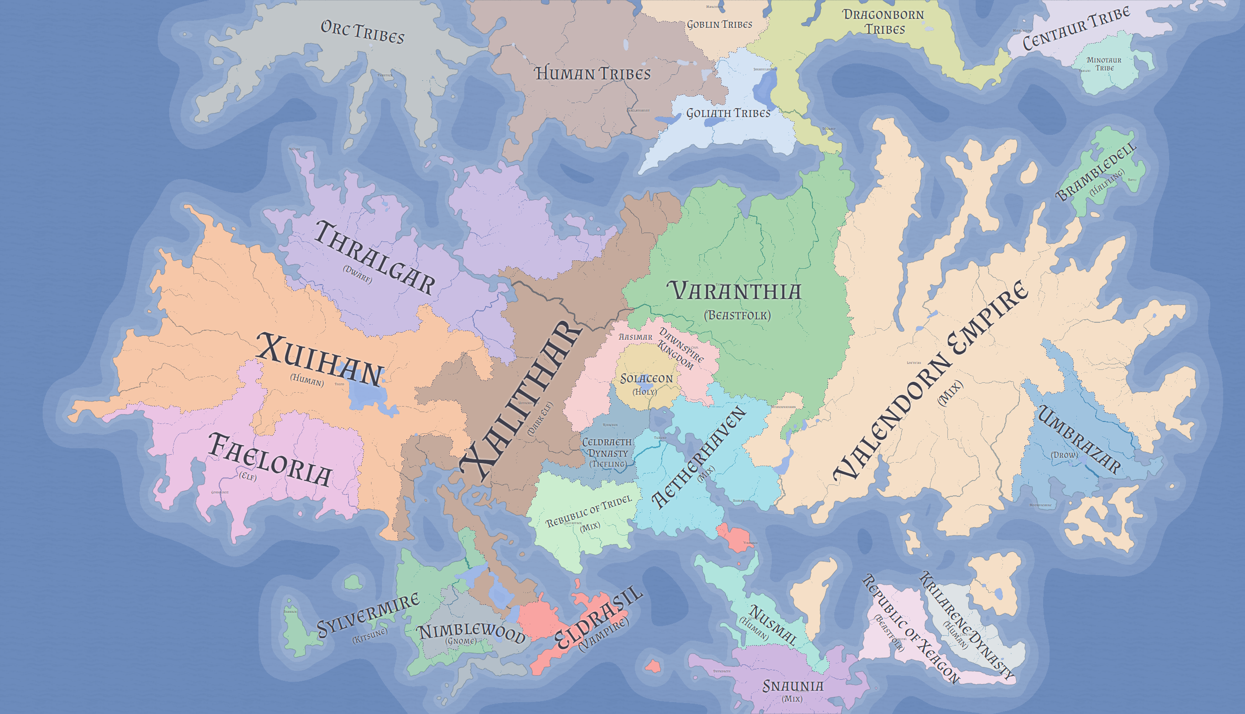 Map of Yiorand